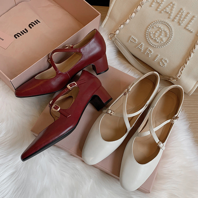 The Mary Jane Block Heel