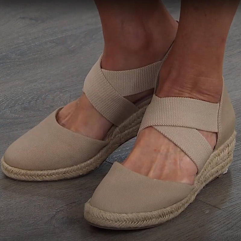 The Capri Espadrille Wedge
