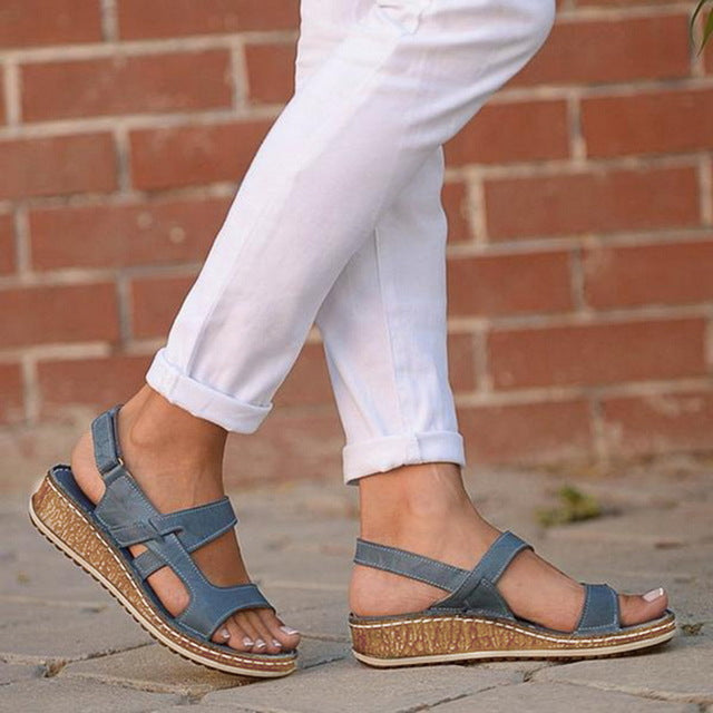 The Patchwork Wedge Sandal