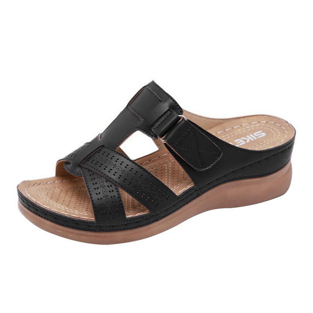 The Patchwork Wedge Sandal