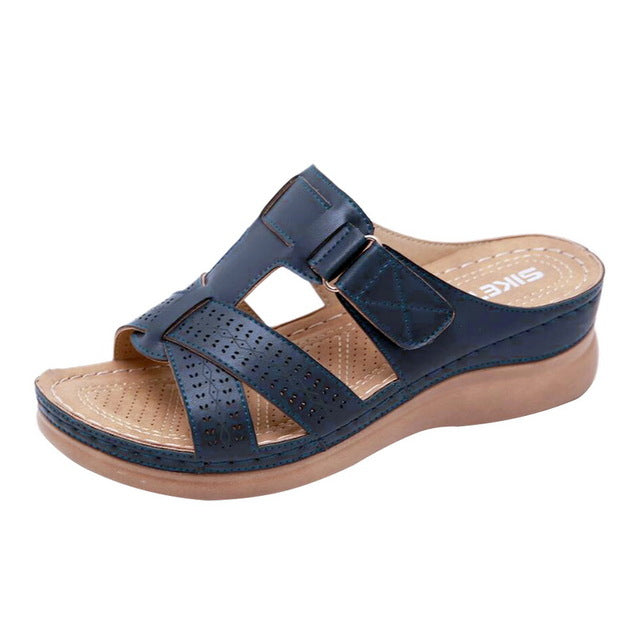 The Patchwork Wedge Sandal