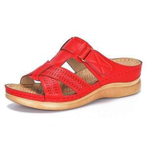 The Patchwork Wedge Sandal