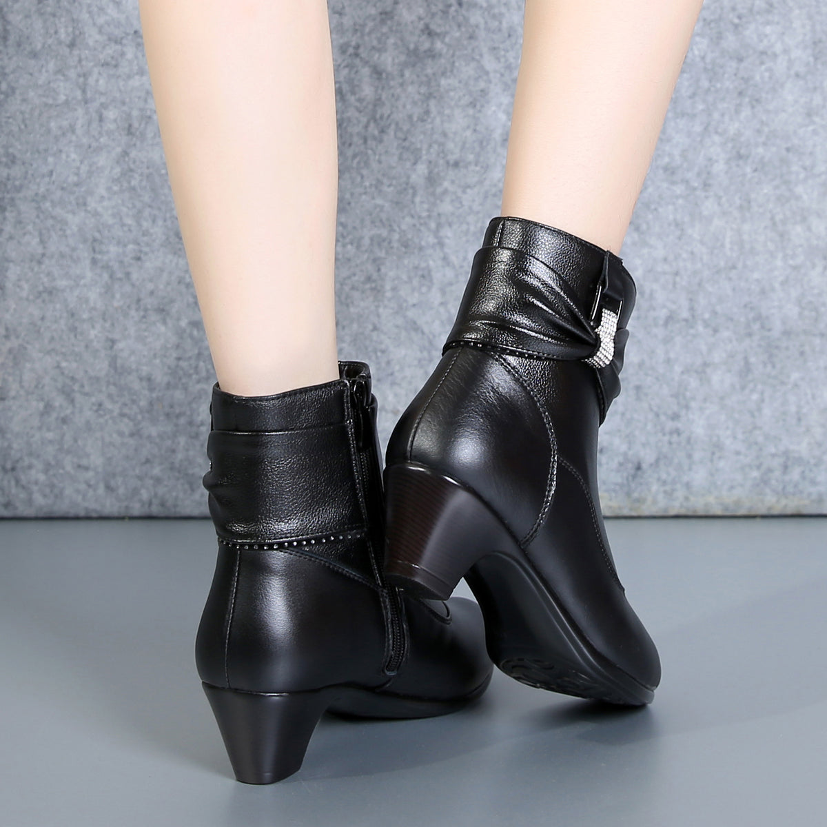 The Sparkle Bow Ankle Boot