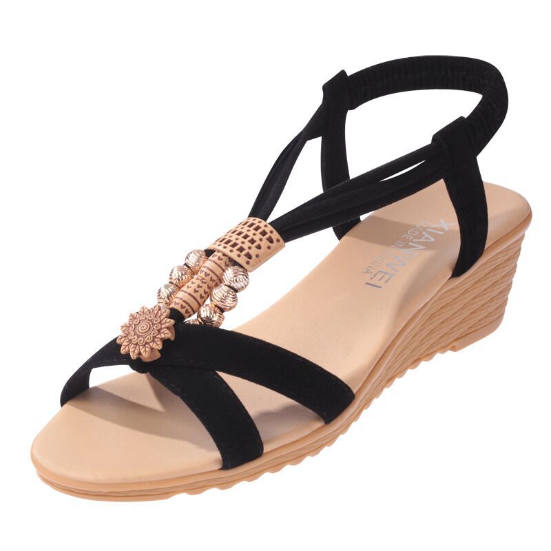 The Beaded Boho Wedge