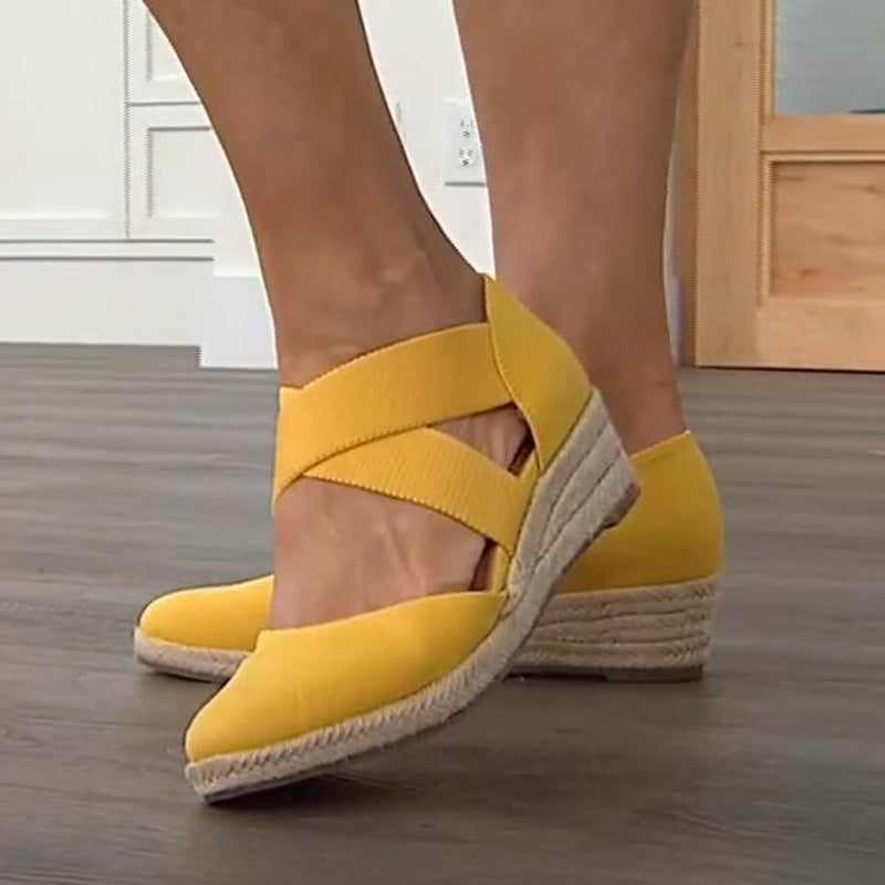 The Capri Espadrille Wedge