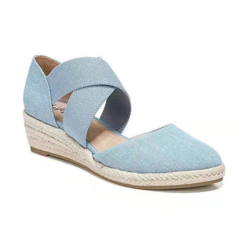 The Capri Espadrille Wedge