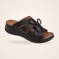 Bow Wedge Slide in black