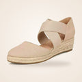 Capri Espadrille Wedge in beige