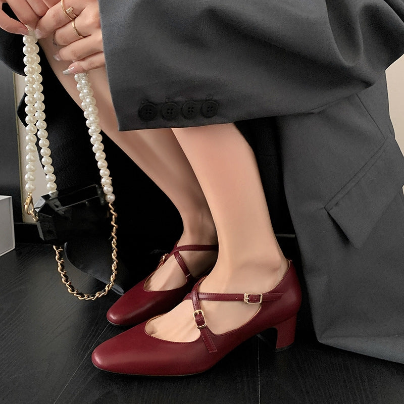 The Mary Jane Block Heel