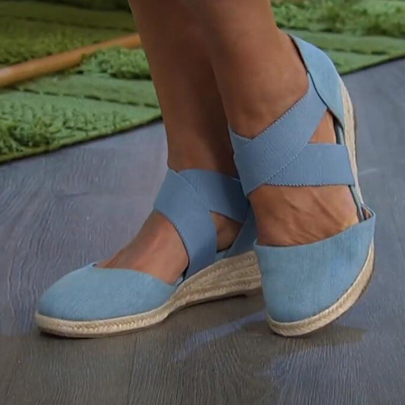 The Capri Espadrille Wedge