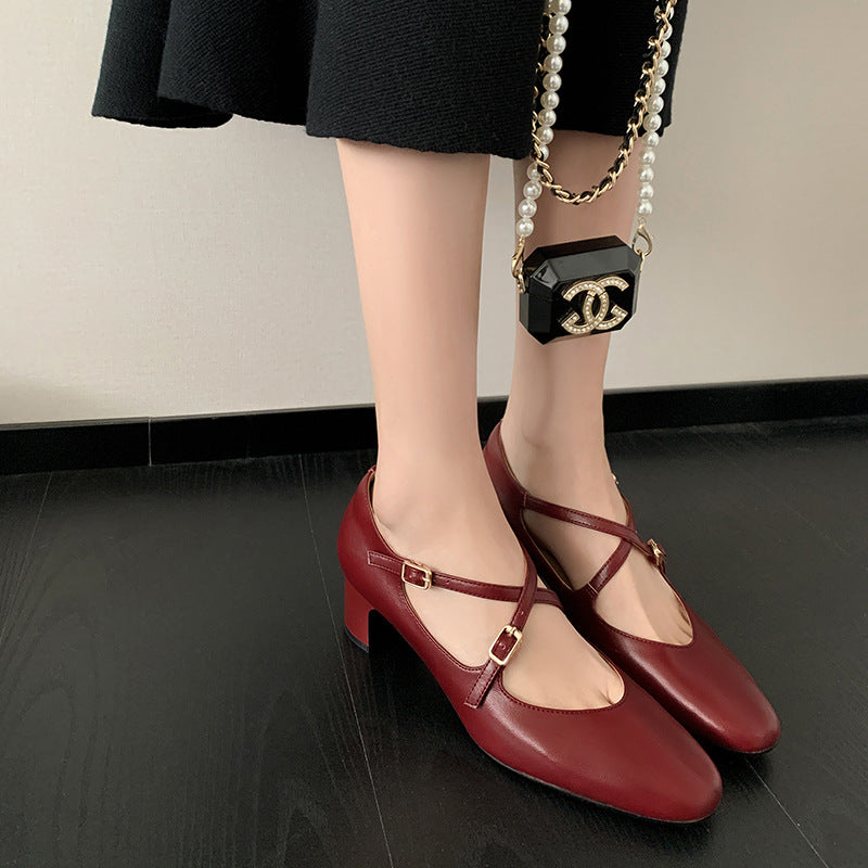 The Mary Jane Block Heel