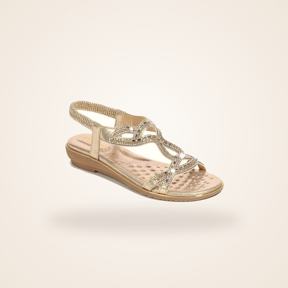 Riviera Wedge in gold