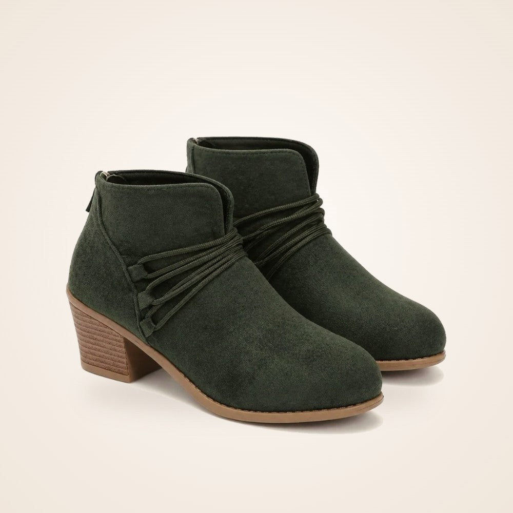 Slouch Ankle Boot in forest green