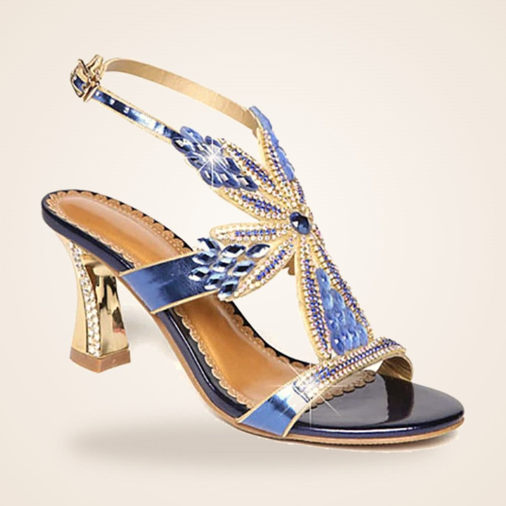 Starlight Jewel Heel in sapphire