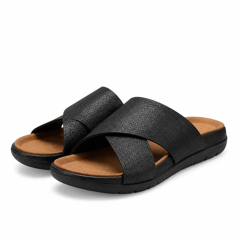 The Comfy Cross Slide in Black