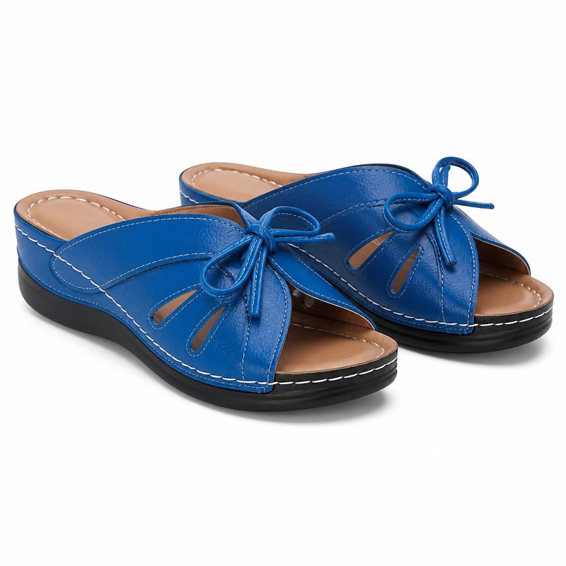 The Bow Wedge Slide in Blue