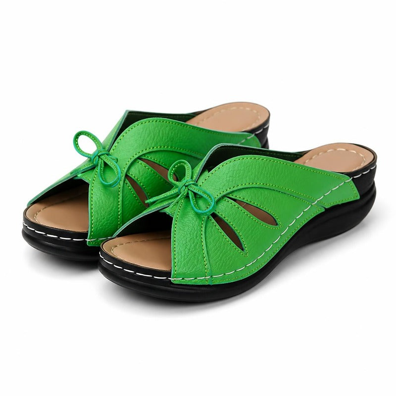 The Bow Wedge Slide in Green