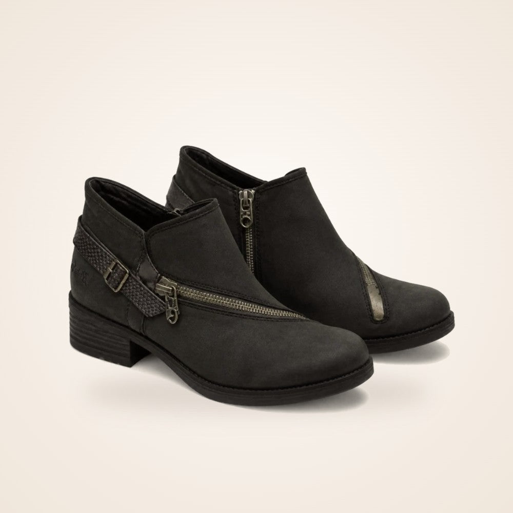 Zip Ankle Boot in black